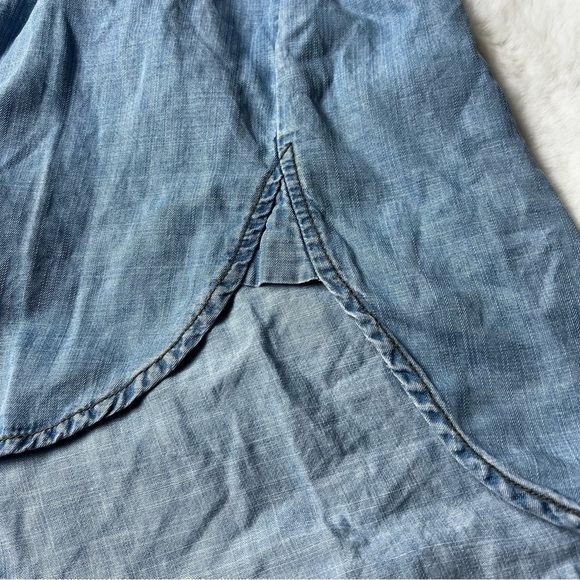 Cloth & Stone Anthropologie Buttoned up Denim Shirt Size XS - Picture 7 of 7